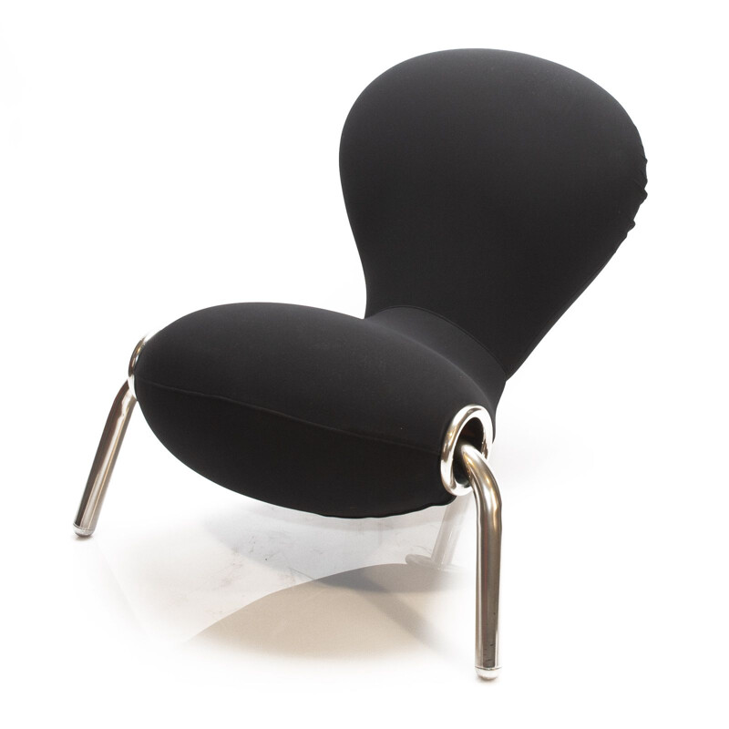 Fauteuil vintage noir "Embryo" par Marc Newson pour Cappellini, 1990