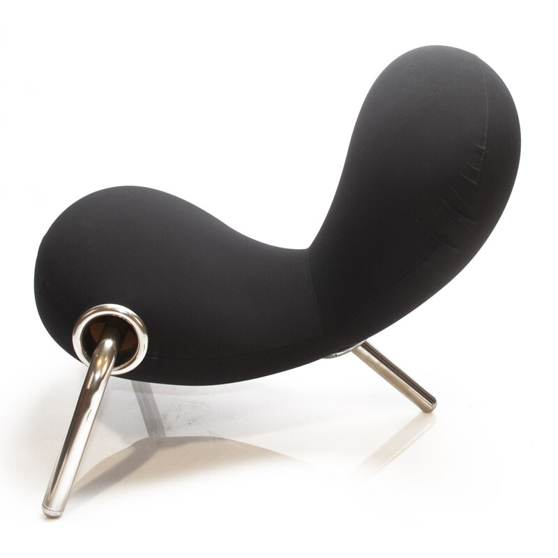 Fauteuil vintage noir "Embryo" par Marc Newson pour Cappellini, 1990