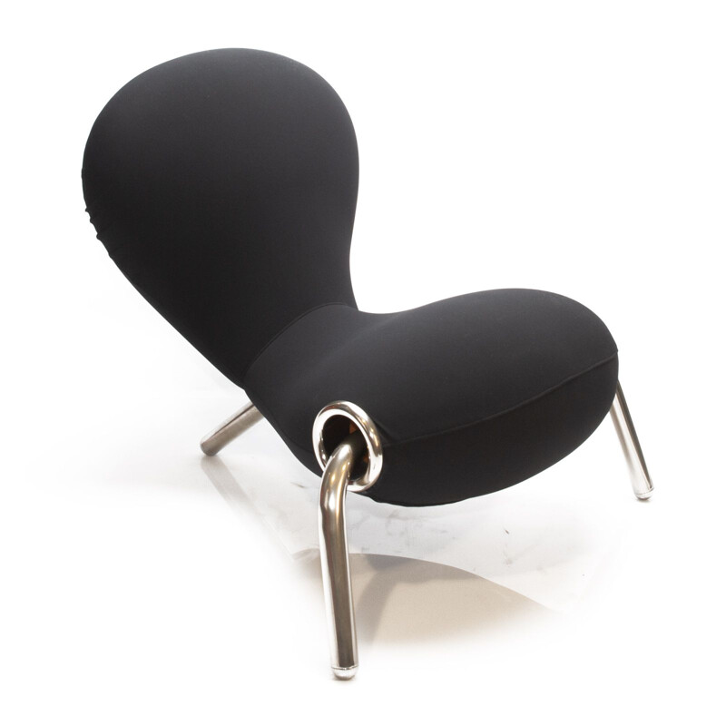 Fauteuil vintage noir "Embryo" par Marc Newson pour Cappellini, 1990