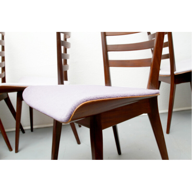 Suite de 4 chaises à repas Pastoe, Cees BRAAKMAN - 1950