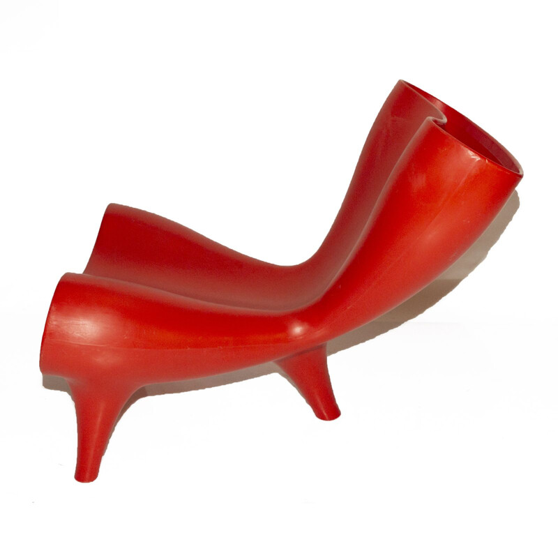 Vintage Red Orgone armchair by Marc Newson