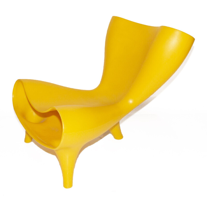 Vintage Yellow Orgone armchair by Marc Newson