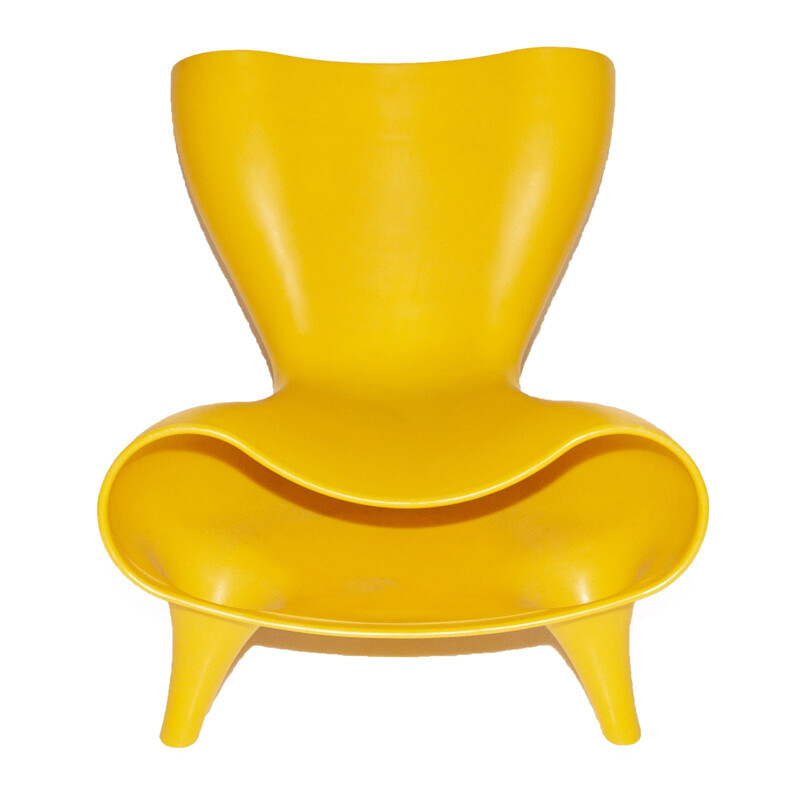 Vintage Yellow Orgone armchair by Marc Newson