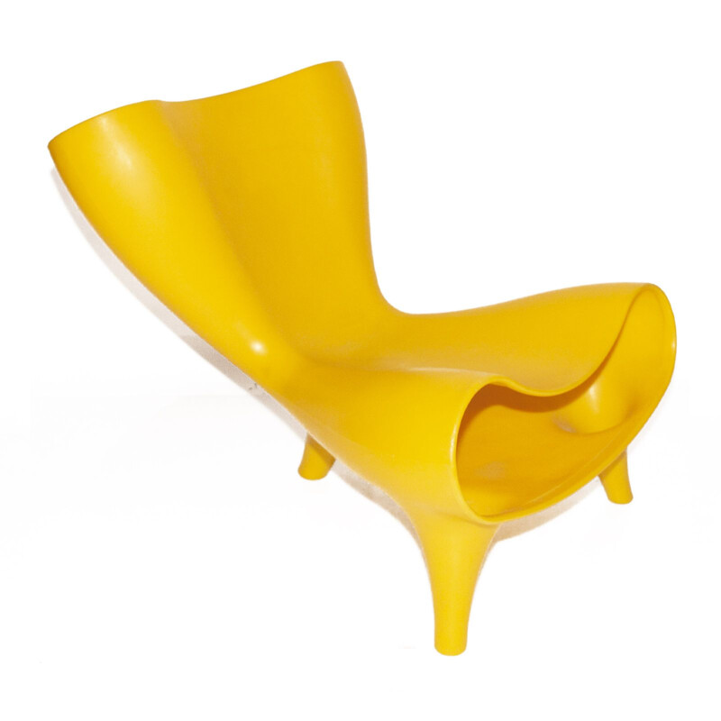 Vintage Yellow Orgone armchair by Marc Newson