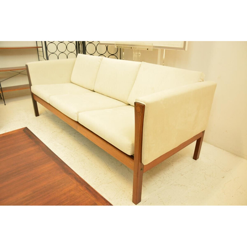 Vintage Danish 3 seater sofa by designer Hans J Wegner 1960