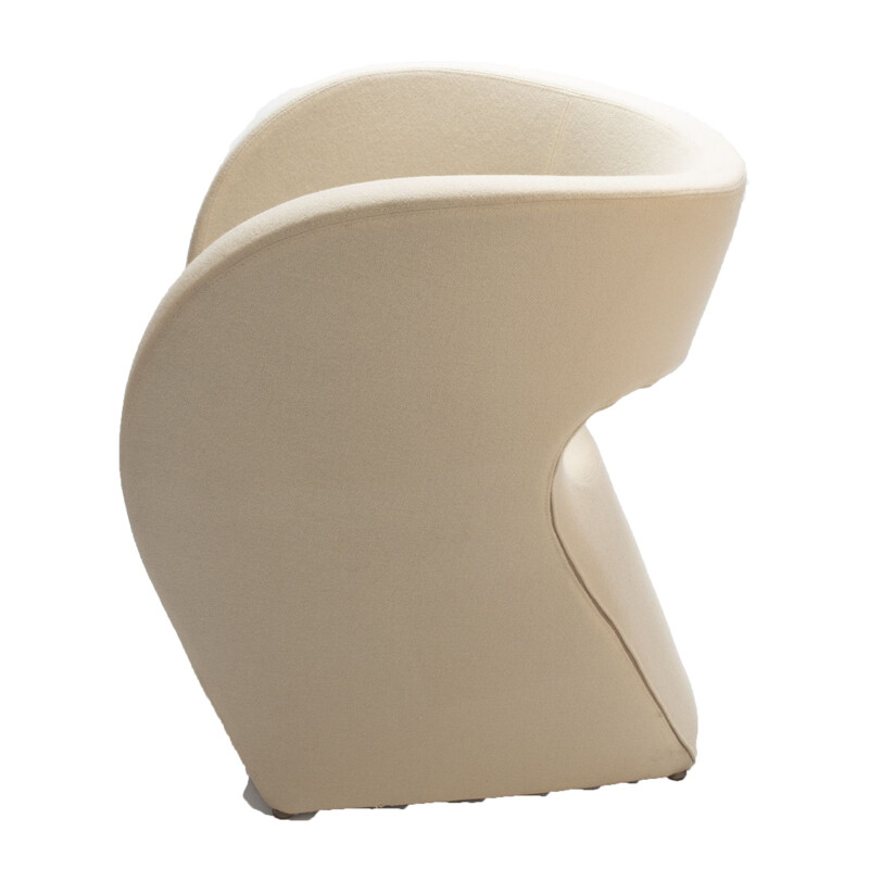 White Little Albert Armchair mid century by Ron Arad for Moroso