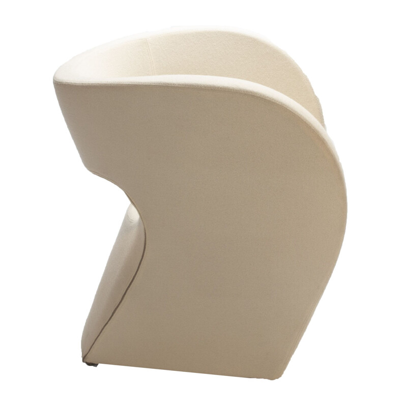 White Little Albert Armchair mid century by Ron Arad for Moroso