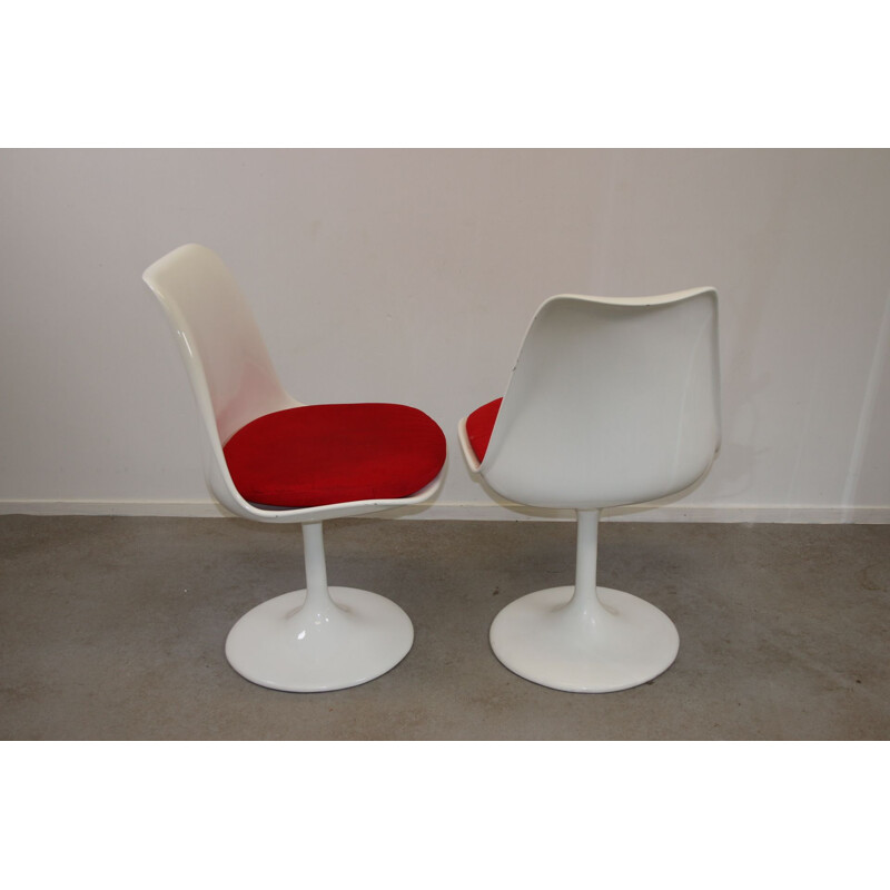 White Tulip Swivel Chair by Eero Saarinen for Knoll, 1950s