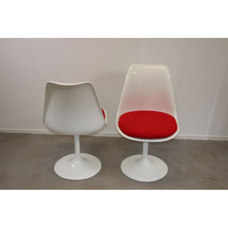 White Tulip Swivel Chair by Eero Saarinen for Knoll, 1950s