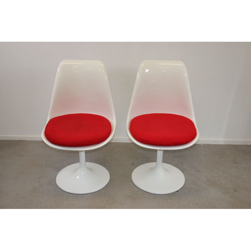 White Tulip Swivel Chair by Eero Saarinen for Knoll, 1950s