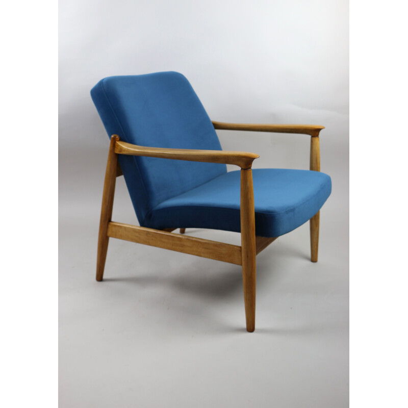 Vintage Blue Jade Easy Chair by Edmund Homa, 1970s