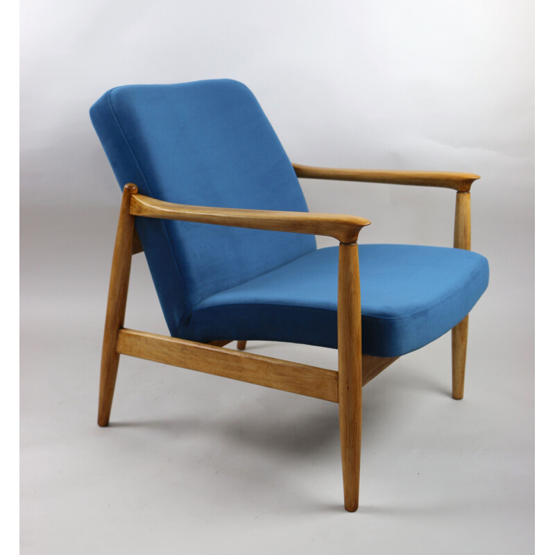 Vintage Blue Jade Easy Chair by Edmund Homa, 1970s