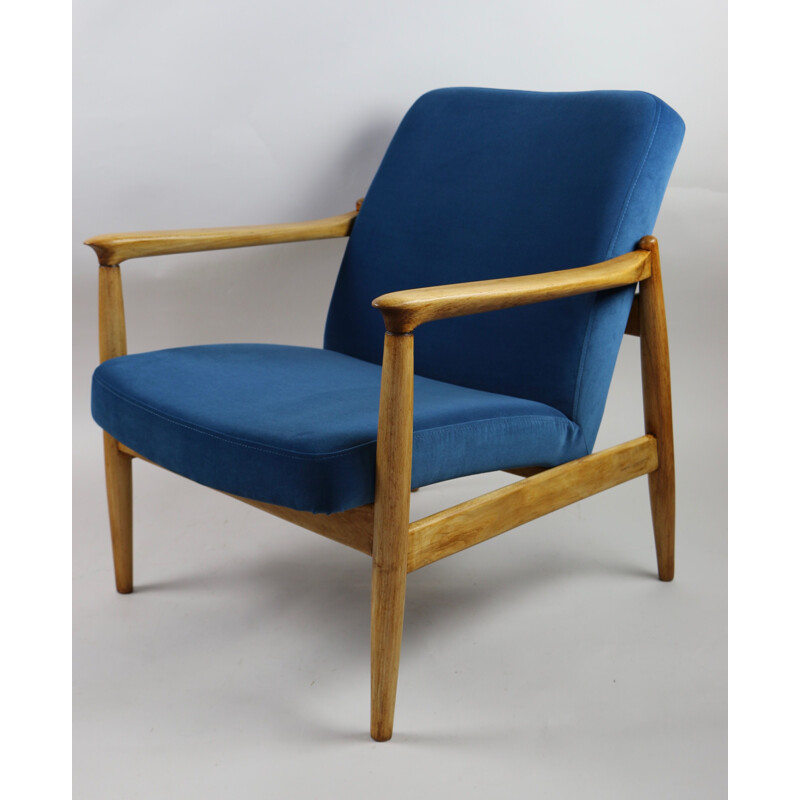 Vintage Blue Jade Easy Chair by Edmund Homa, 1970s