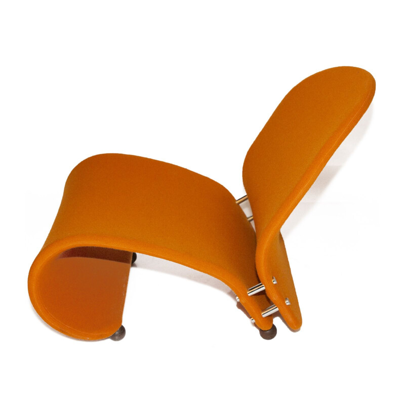 Orange G Lounge Chair by Verner Panton for Fritz Hansen, 1970s