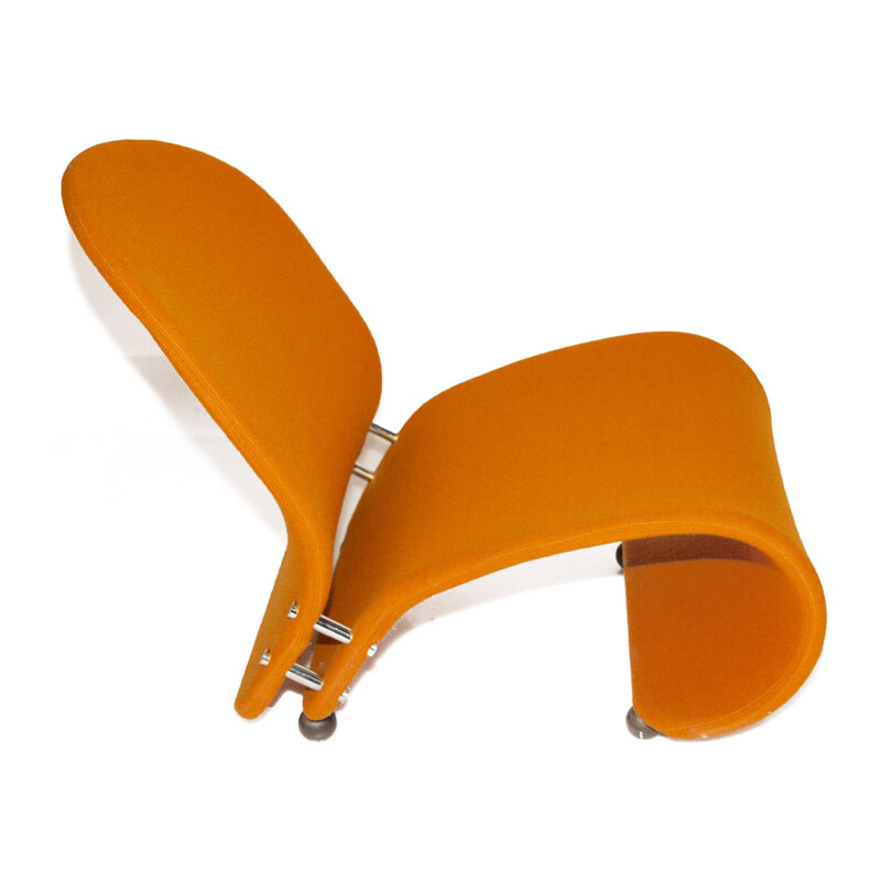 Orange G Lounge Chair by Verner Panton for Fritz Hansen, 1970s