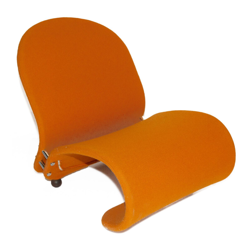 Orange G Lounge Chair by Verner Panton for Fritz Hansen, 1970s