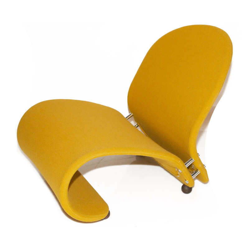 Yellow G Lounge Chair by Verner Panton for Fritz Hansen, 1970s