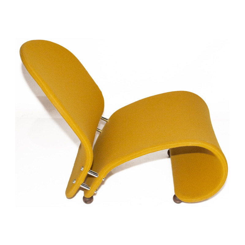 Yellow G Lounge Chair by Verner Panton for Fritz Hansen, 1970s