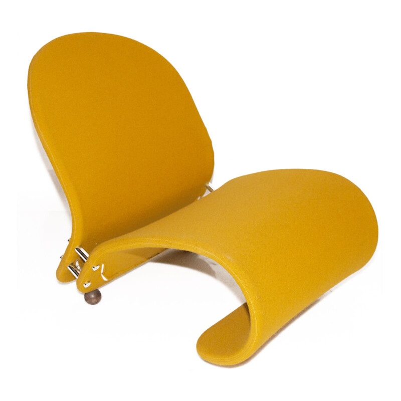 Fauteuil lounge vintage Yellow G de Verner Panton pour Fritz Hansen, 1970