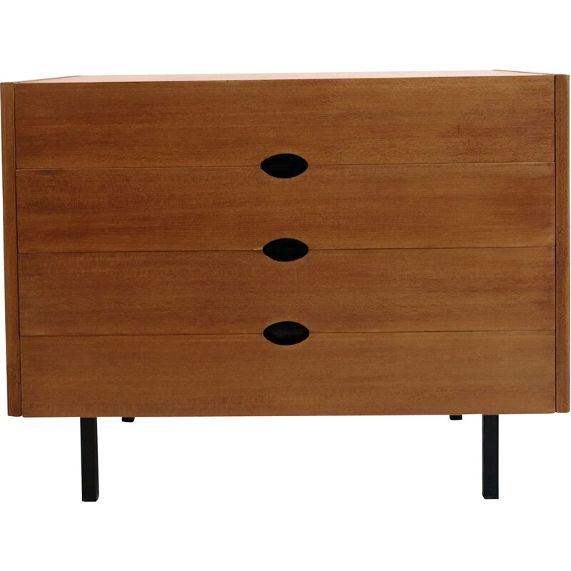 Commode vintage en bois de placage de Joseph André Motte, 1960