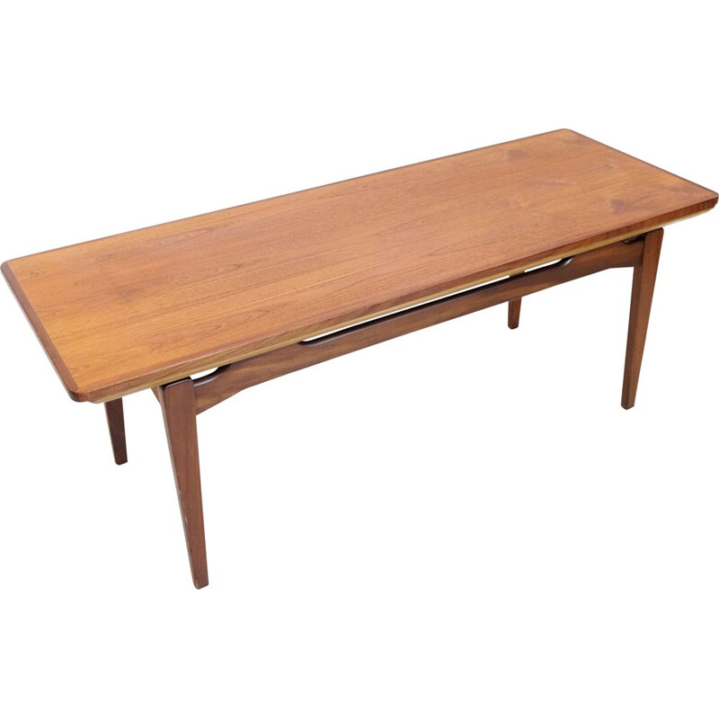 Scandinavian vintage coffee table with extensions, 1960