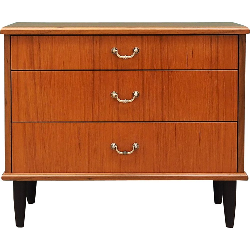 Vintage 1970 Scandinavian teak chest of drawers