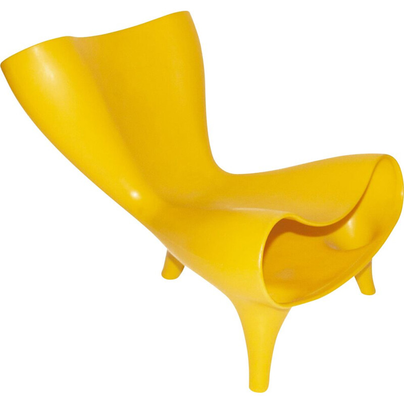 Fauteuil vintage Yellow Orgone par Marc Newson