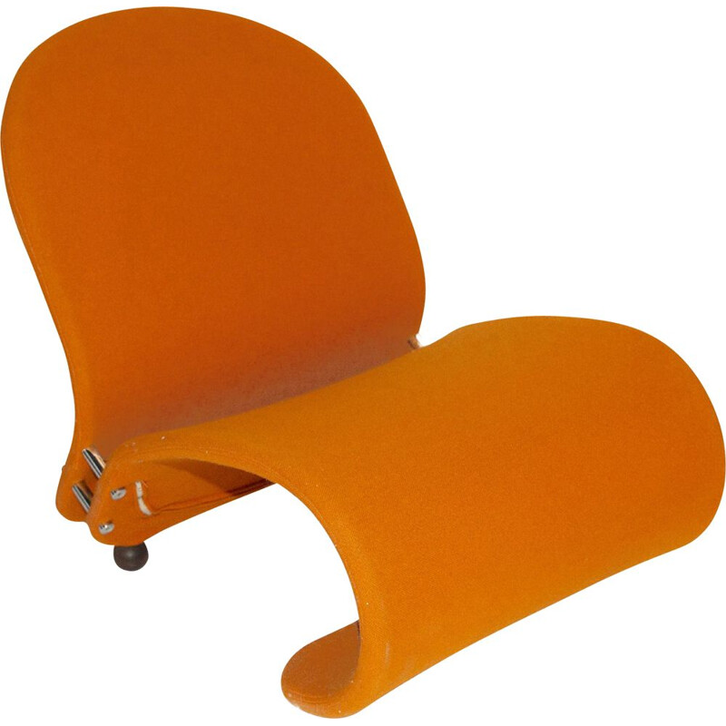 Orange G Lounge Chair by Verner Panton for Fritz Hansen, 1970s
