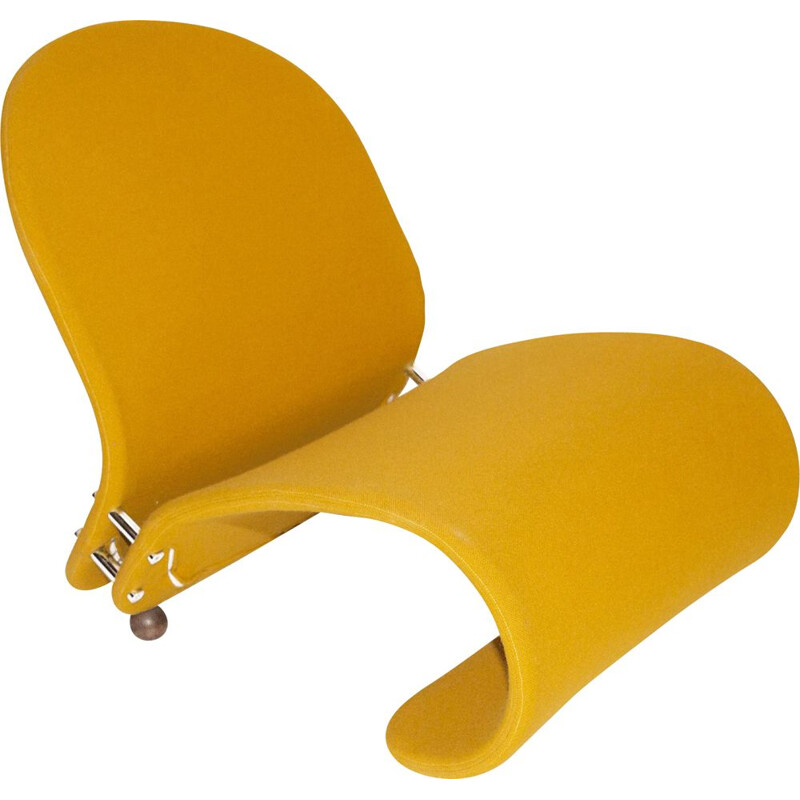 Fauteuil lounge vintage Yellow G de Verner Panton pour Fritz Hansen, 1970