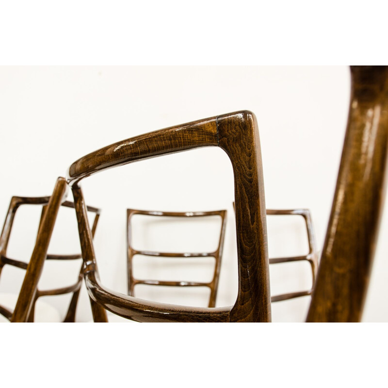 Ensemble de 6 chaises vintage par Marian Grabiński,1960