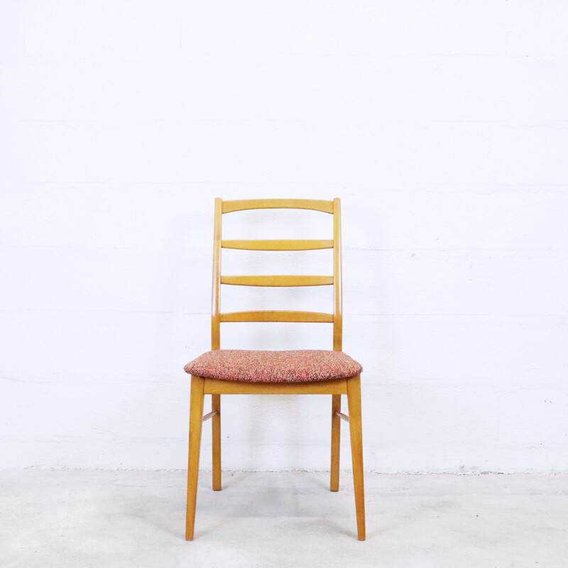 Set of 4 vintage oak table chairs, 1960