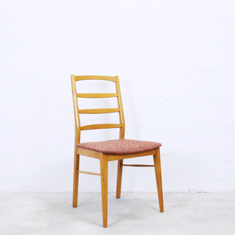 Set of 4 vintage oak table chairs, 1960