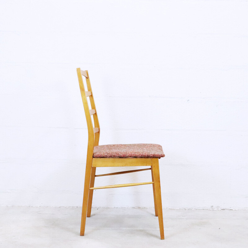 Set of 4 vintage oak table chairs, 1960