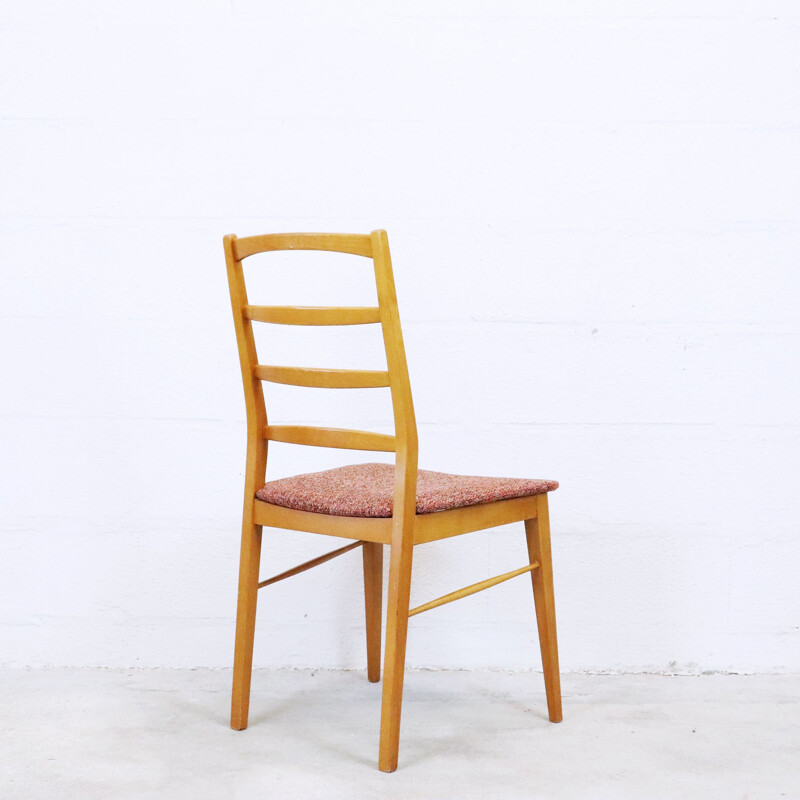 Set of 4 vintage oak table chairs, 1960