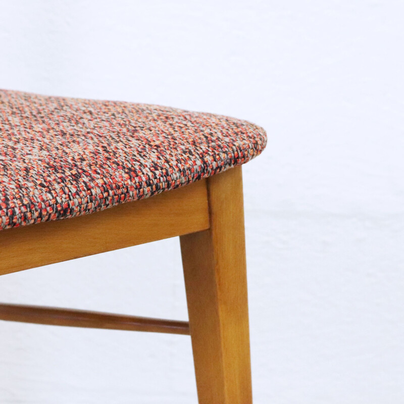 Set of 4 vintage oak table chairs, 1960