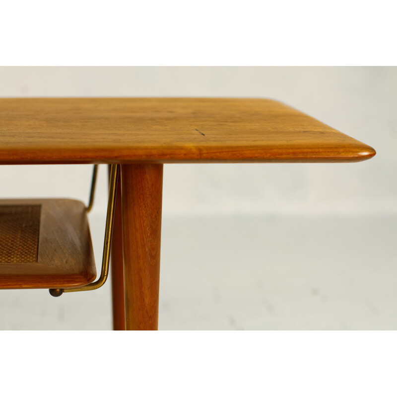 Vintage teak coffee table by Peter Hvidt and Orla Molgaard Nielsen, FD516 Denmark, 1956