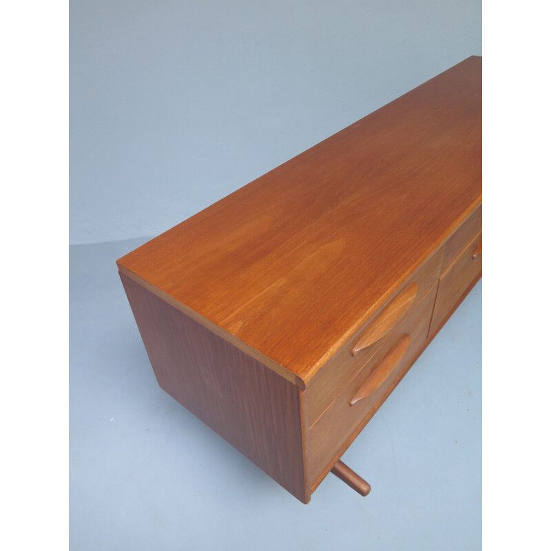 Vintage teak drawer sideboard, 1960