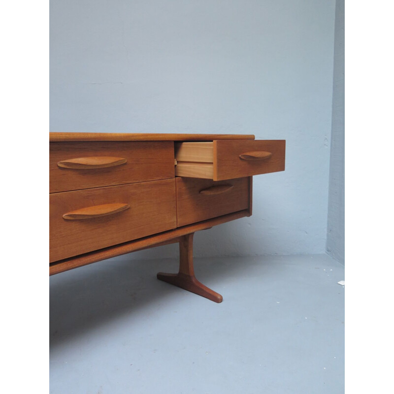 Vintage teak drawer sideboard, 1960