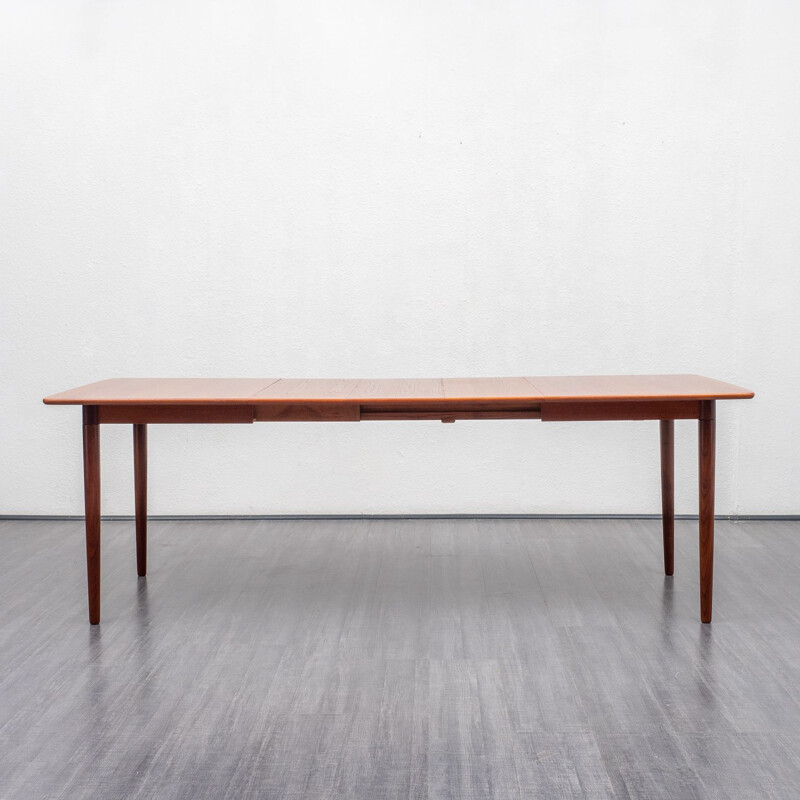 Large dining table, teak, Gustav Bahus, Norway 1960s