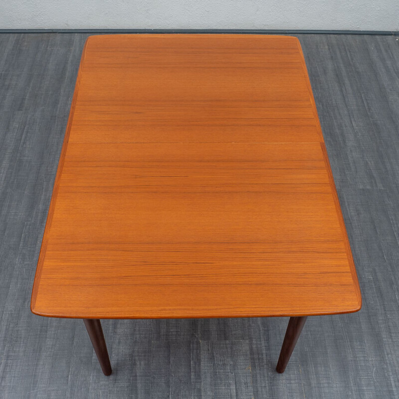 Large dining table, teak, Gustav Bahus, Norway 1960s