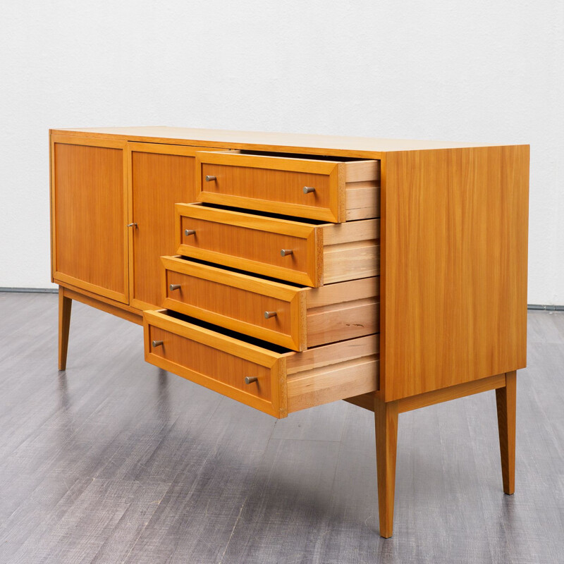 Restored sideboard in ashwood, pannelled doors 1960s