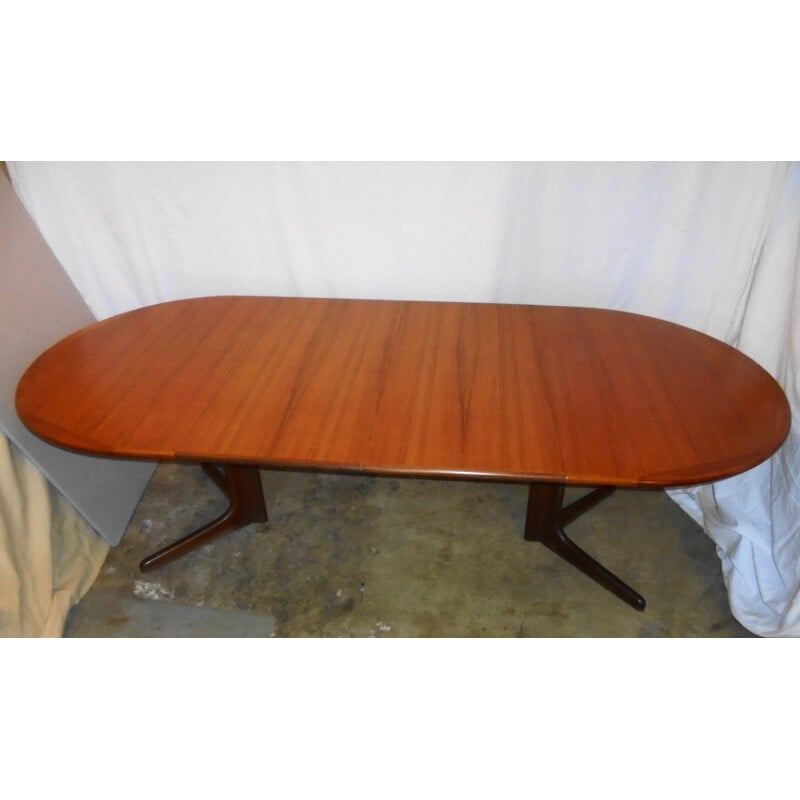 Vintage teak extensible table 1960