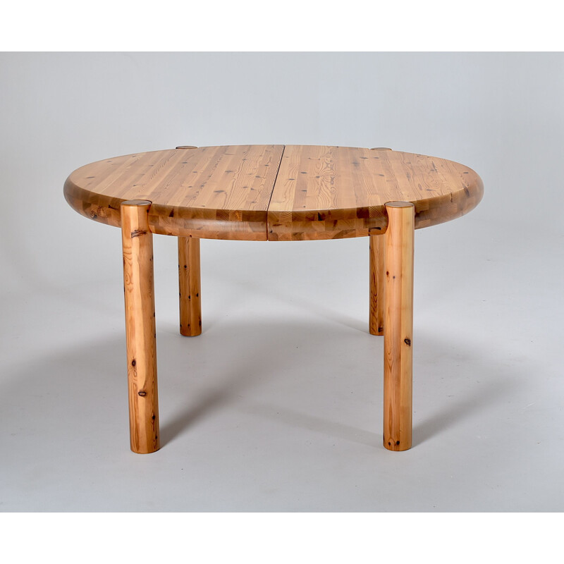 Pinewood mid century Dining Table by Rainer Daumiller, 1960s