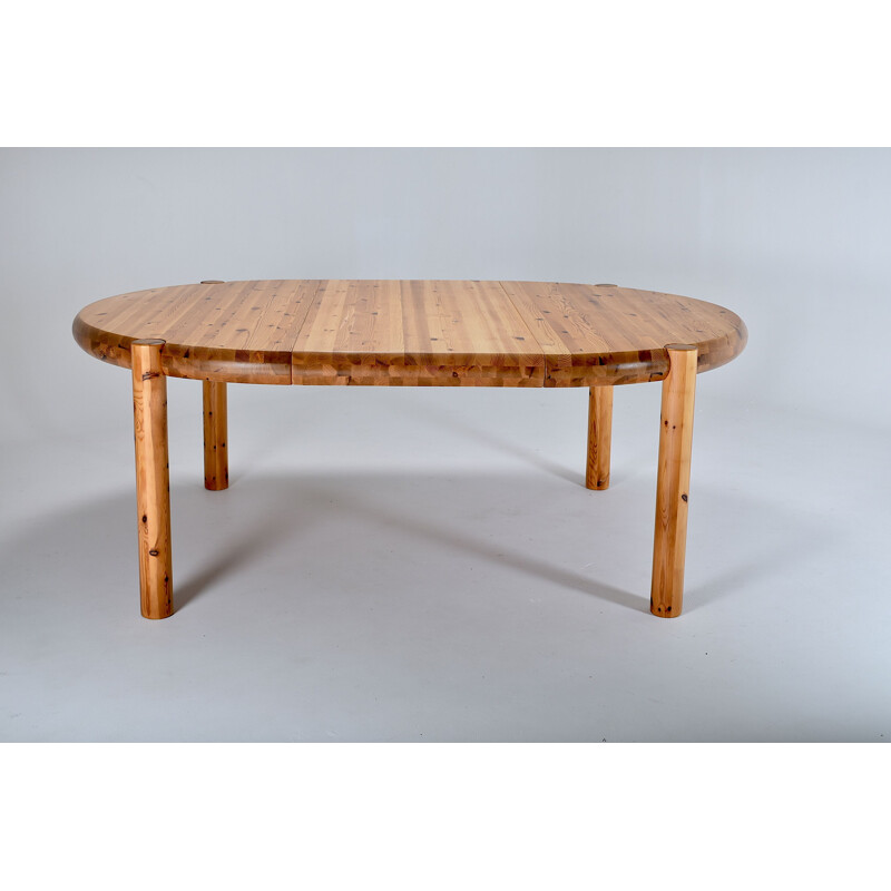 Pinewood mid century Dining Table by Rainer Daumiller, 1960s