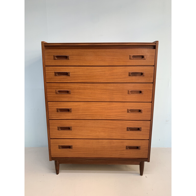 Danish Mid century teak chest of drawers 1960