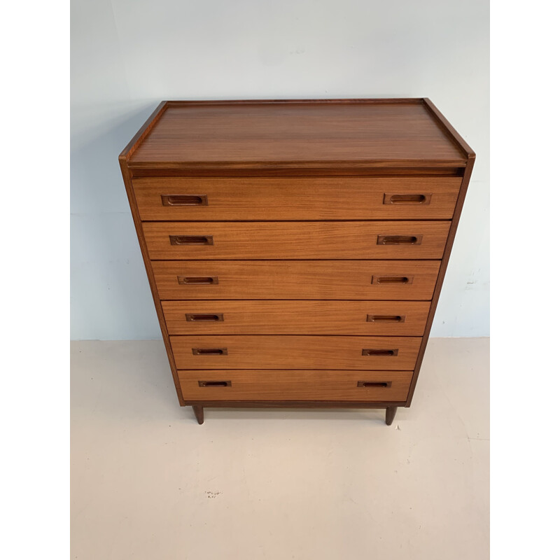 Danish Mid century teak chest of drawers 1960