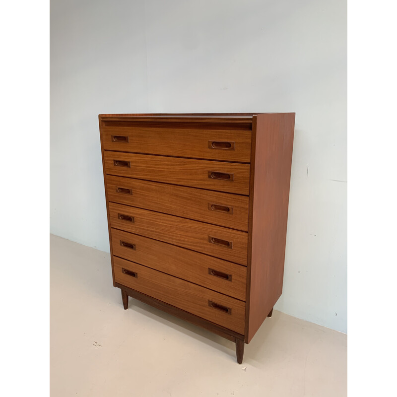 Danish Mid century teak chest of drawers 1960