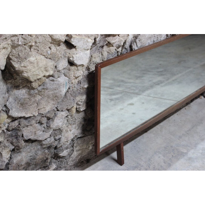 Vintage teak tilting dressing table mirror, Scandinavian style, 60's