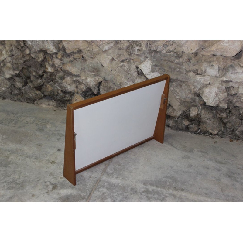 Vintage teak dressing table mirror, Scandinavian style, 1960 