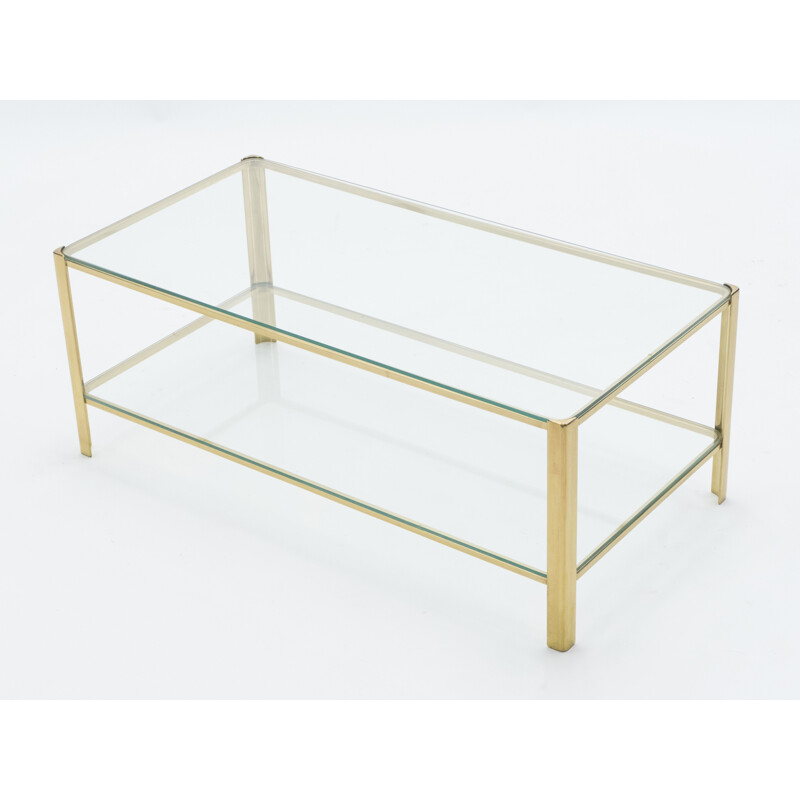 Small coffee table in bronze by Jacques Quinet